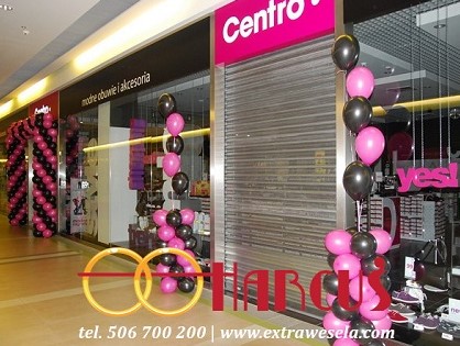 Dekoracja balonowa marketu - CENTRO Wałbrzych