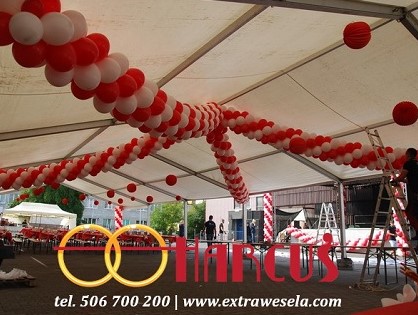 Dekoracja balonowa eventu - LEGRAND Ząbkowice Śląskie
