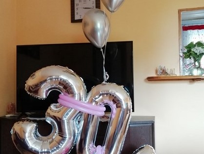 Prezent z balonów na 30-te urodziny